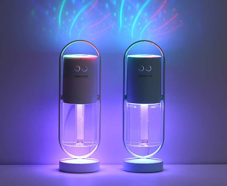 Air Humidifier USB-powered Projection Night Lights Ultrasonic Mist Maker