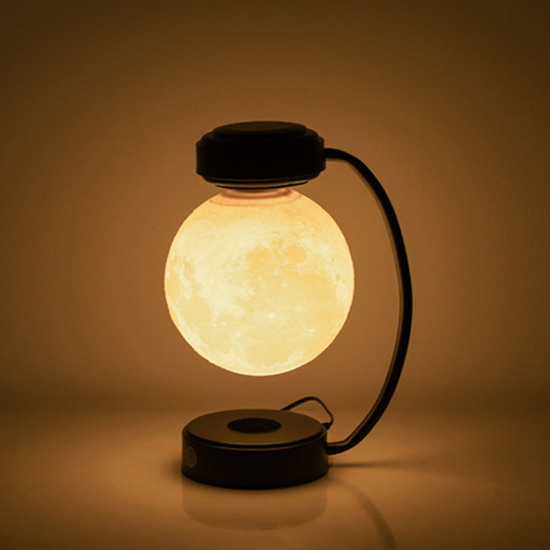 Levitating Moon Night Light: 3D LED Lamp for Enchanting Decor