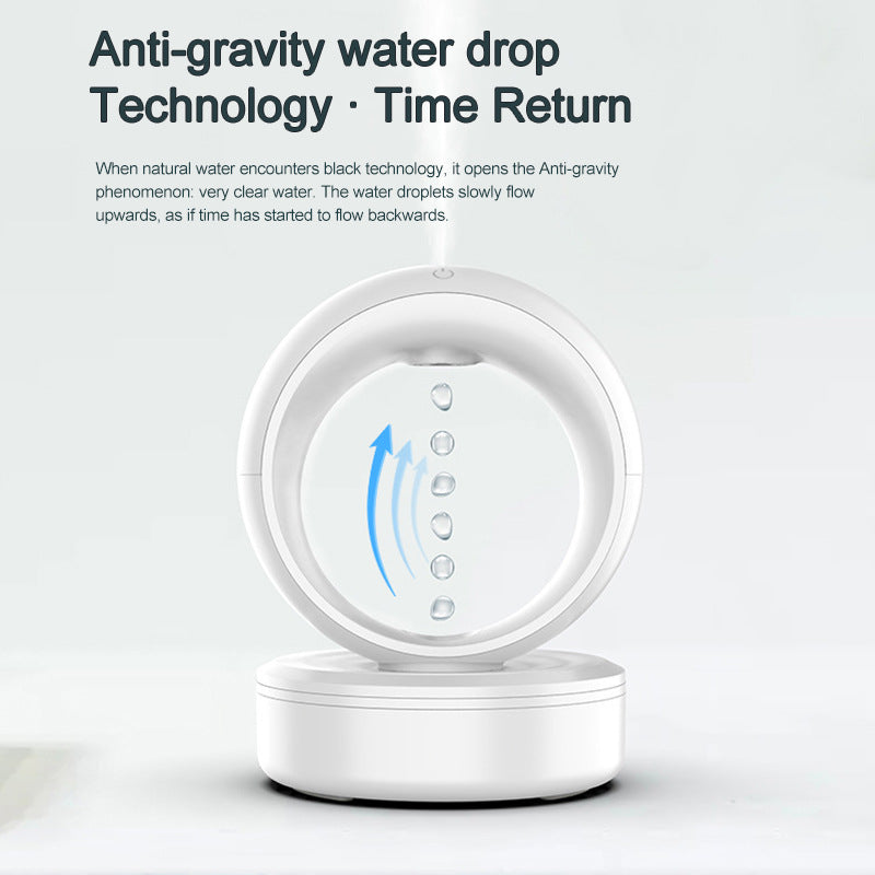 Anti-gravity Air Humidifier with Levitating Water Drops