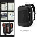 Expandable Laptop Backpack Waterproof USB Bag