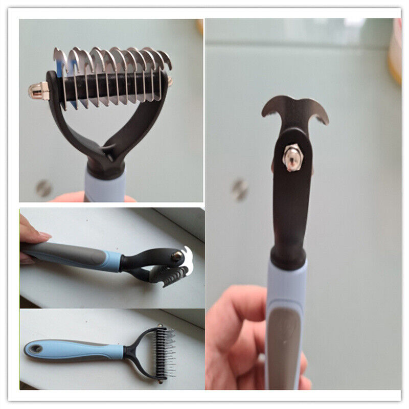 Pet Grooming Brush Dematting Comb for Dogs & Cats Deshedding