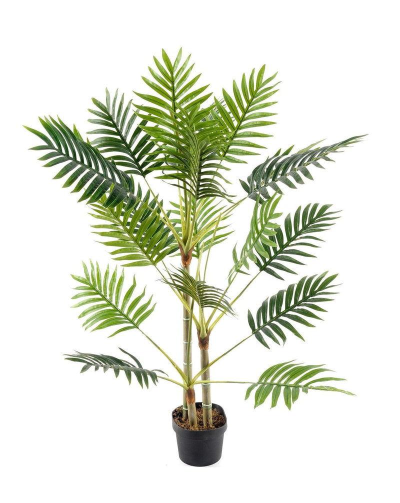 100cm Artificial Palm Tree Home Decor with 3 Trunks and 19 Branches