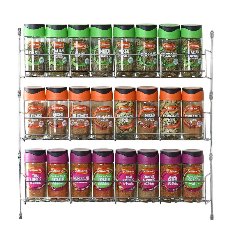 3-Tier Herb and Spice Rack – Chrome