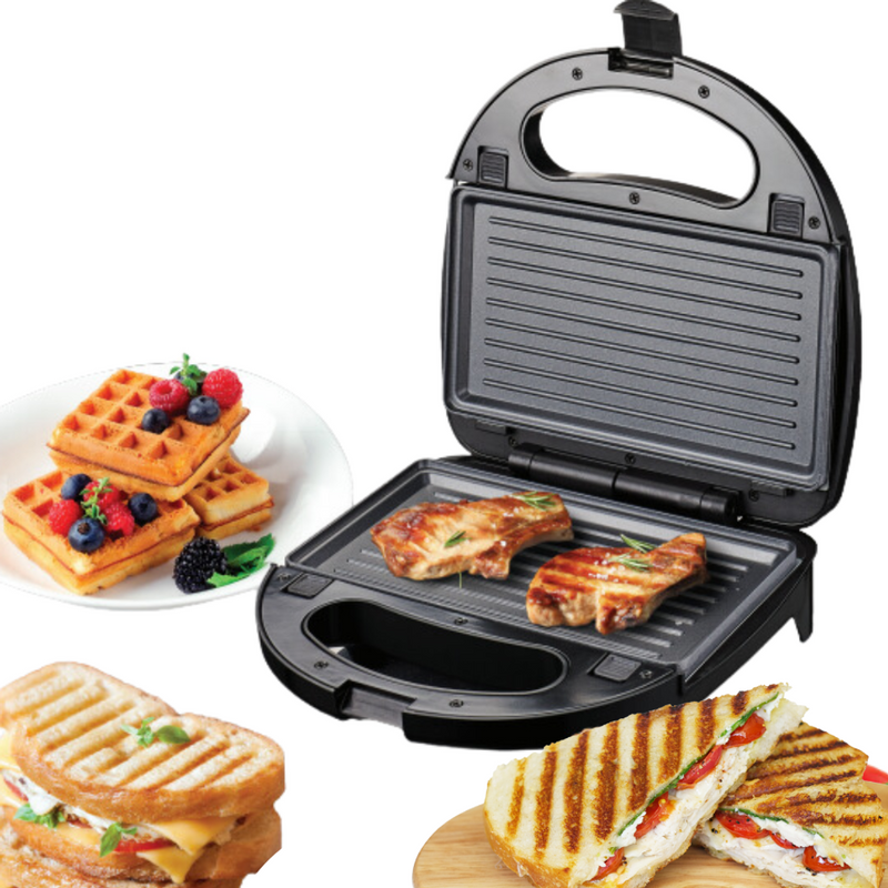 3 IN 1 Snack Maker Grill DK18117 Electric Sandwich Maker Waffle Maker